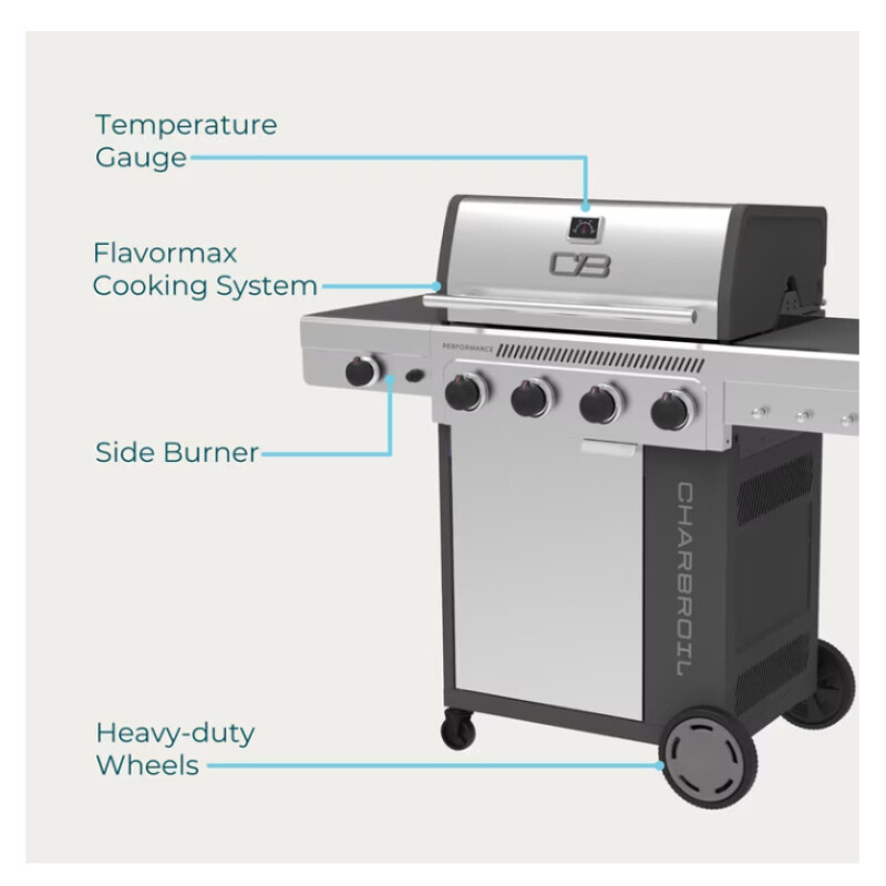 PARRILLA A GAS 4 QUEMADORES CON ANAFE PERFORMANCE 41000 BTU PARRILLA A GAS 4 QUEMADORES CON ANAFE PERFORMANCE 41000 BTU