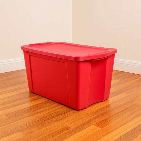 Caja baúl organizador Wenco 120 Litros - ROJO Rojo