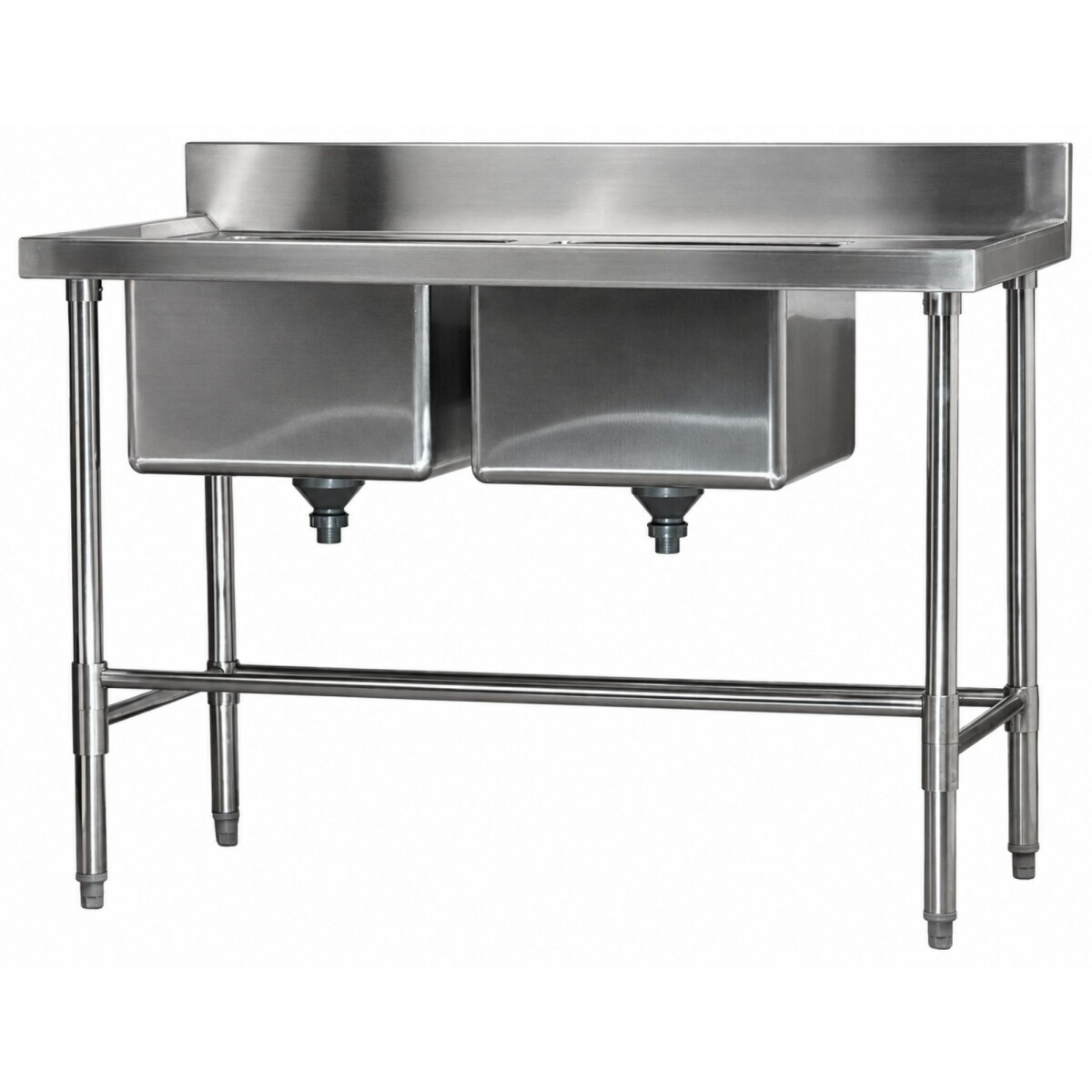 Piletón doble inoxidable 120 cm | Lundar DM33-6-1200 