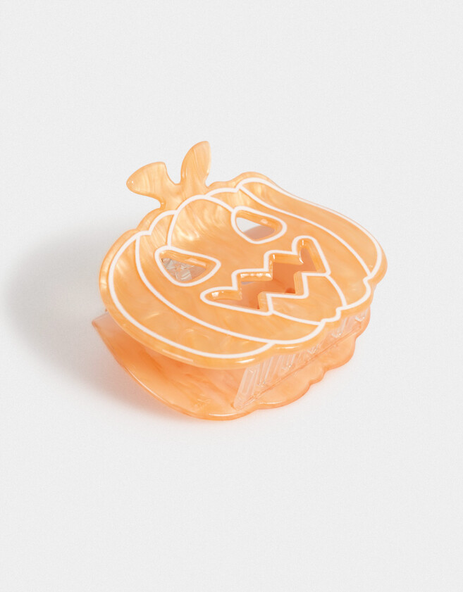 Broche Halloween Broche Acrílico Calabaza "halloween" - Combinacion Tricolor