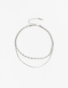 Collares Cortos Strass Collares Cortos, Statement Night - Plateado Rodio