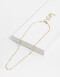 Collares Cortos Metal Collar Corto De Acero - Dorado