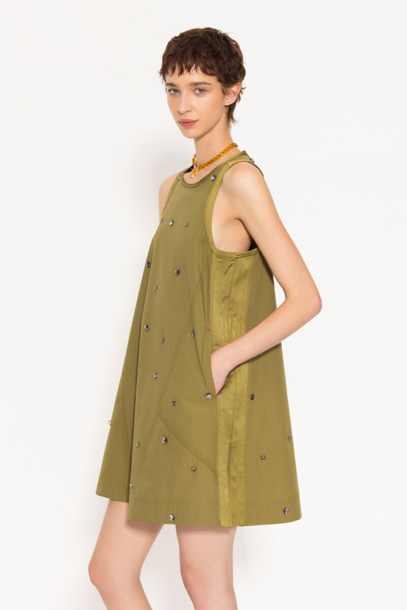 VESTIDO SPARK Verde Militar