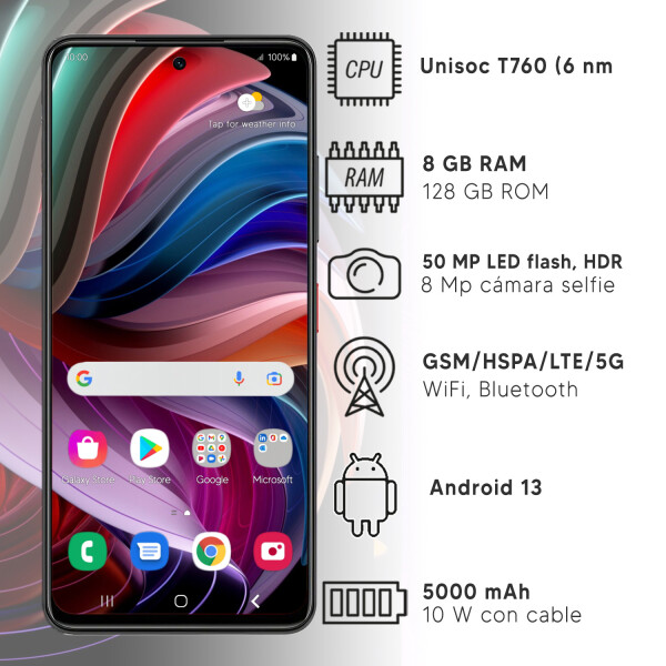 Zte Blade A75 8gb Ram 128gb + Regalo PK ZTE BLADE A75 8/128 NEGRO + REGALO