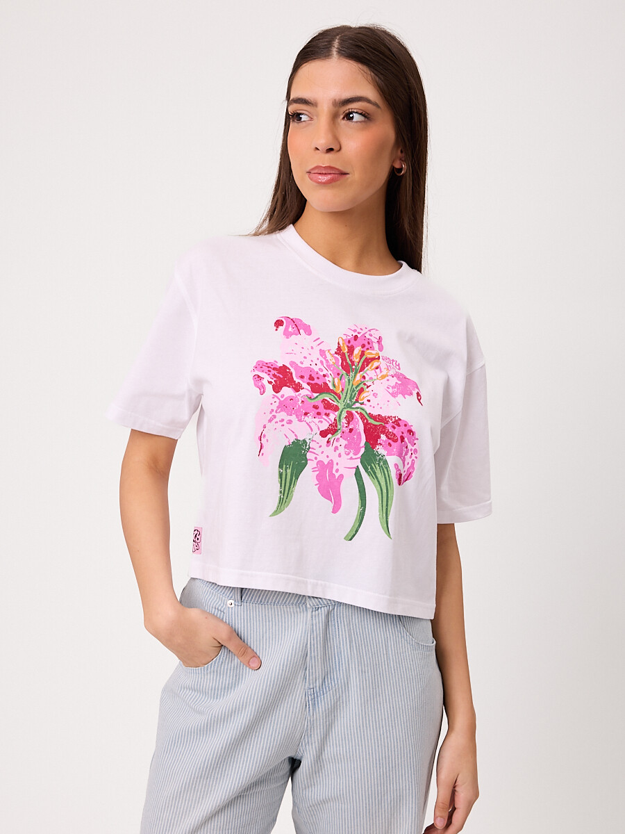 T-SHIRT LILET RUSTY - Blanco 