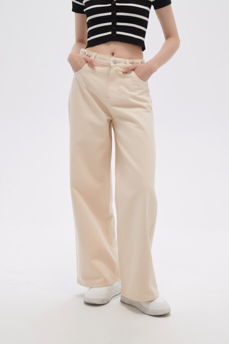 Pantalon Flowa Beige