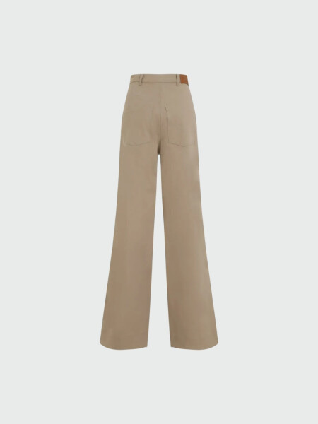 Moncler - Pantalón de Gabardina Beige