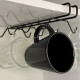Soporte para tazas movible NEGRO