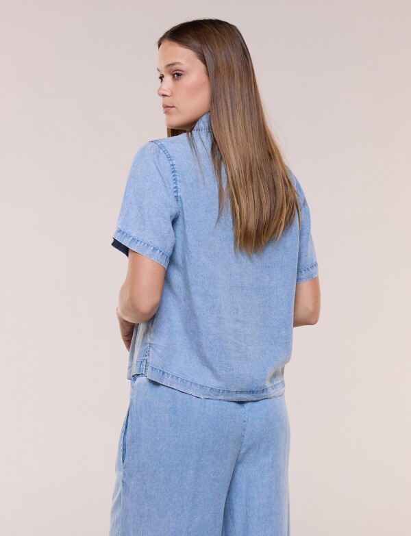 Camisa Lyocell Con Bolsillos JEAN