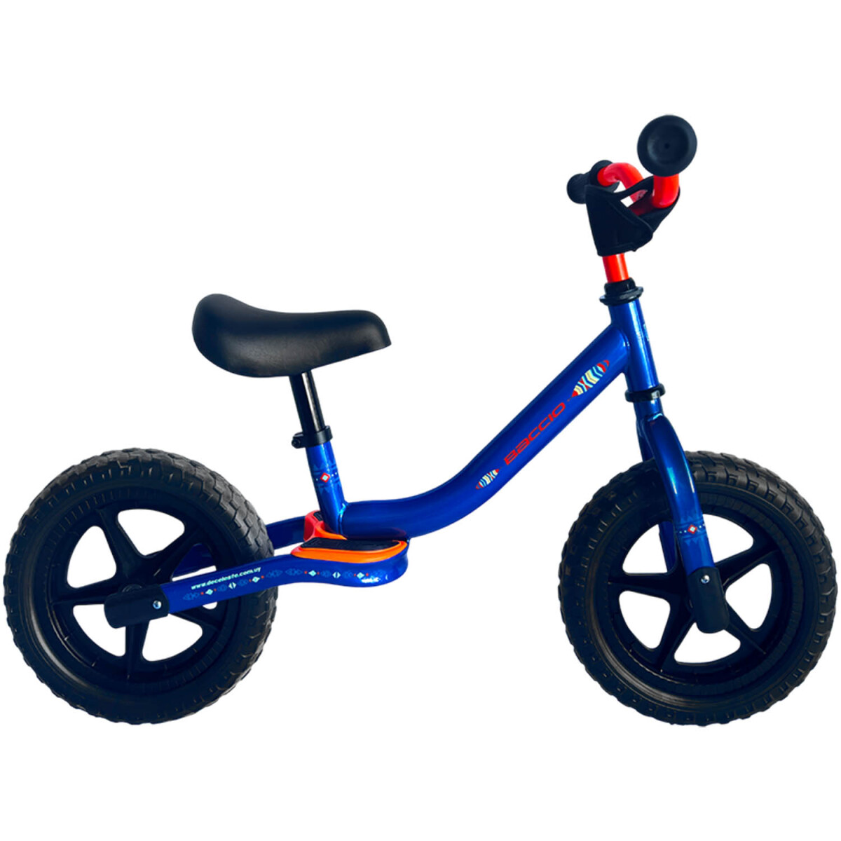 Bicicleta Infantil Baccio Balance Rodado 12 Diseño Niño - AZUL-NARANJA 