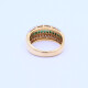 Anillo oro 18k con brillantes y esmeraldas. Anillo oro 18k con brillantes y esmeraldas.
