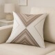 Funda de almohadones lisa 43 x 43 cm RAYAS BEIGE