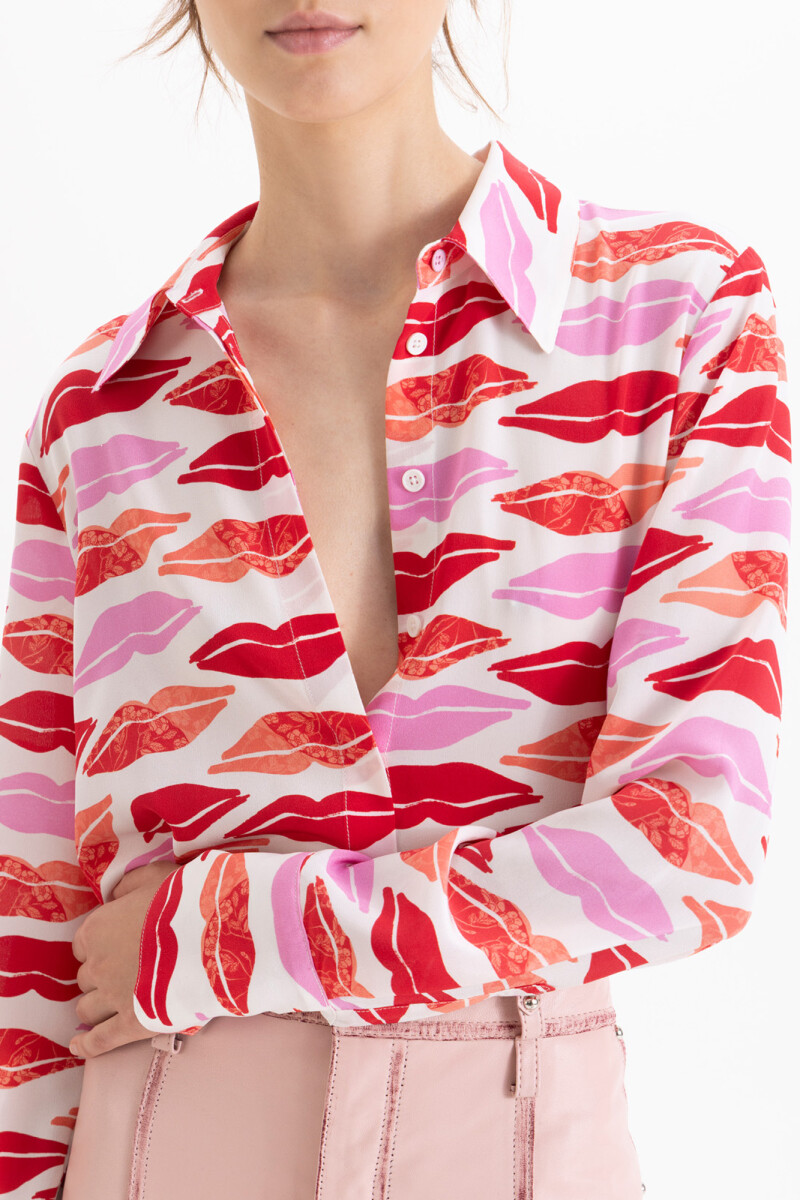 CAMISA BOQUITAS Rosa