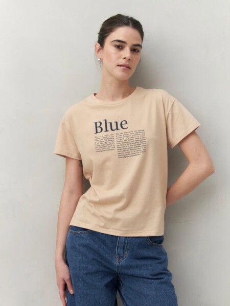 T-SHIRT D.CASSIN RIMENA BEIGE