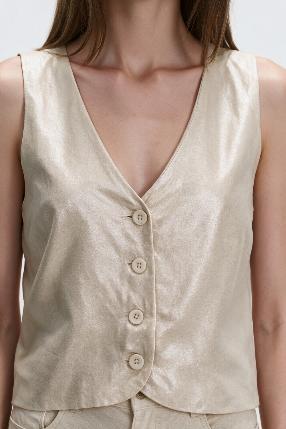 Chaleco Xino Beige Claro