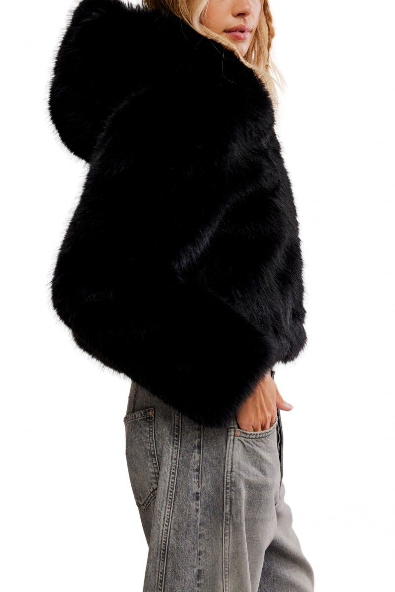 CHAQUETA PELO Negro