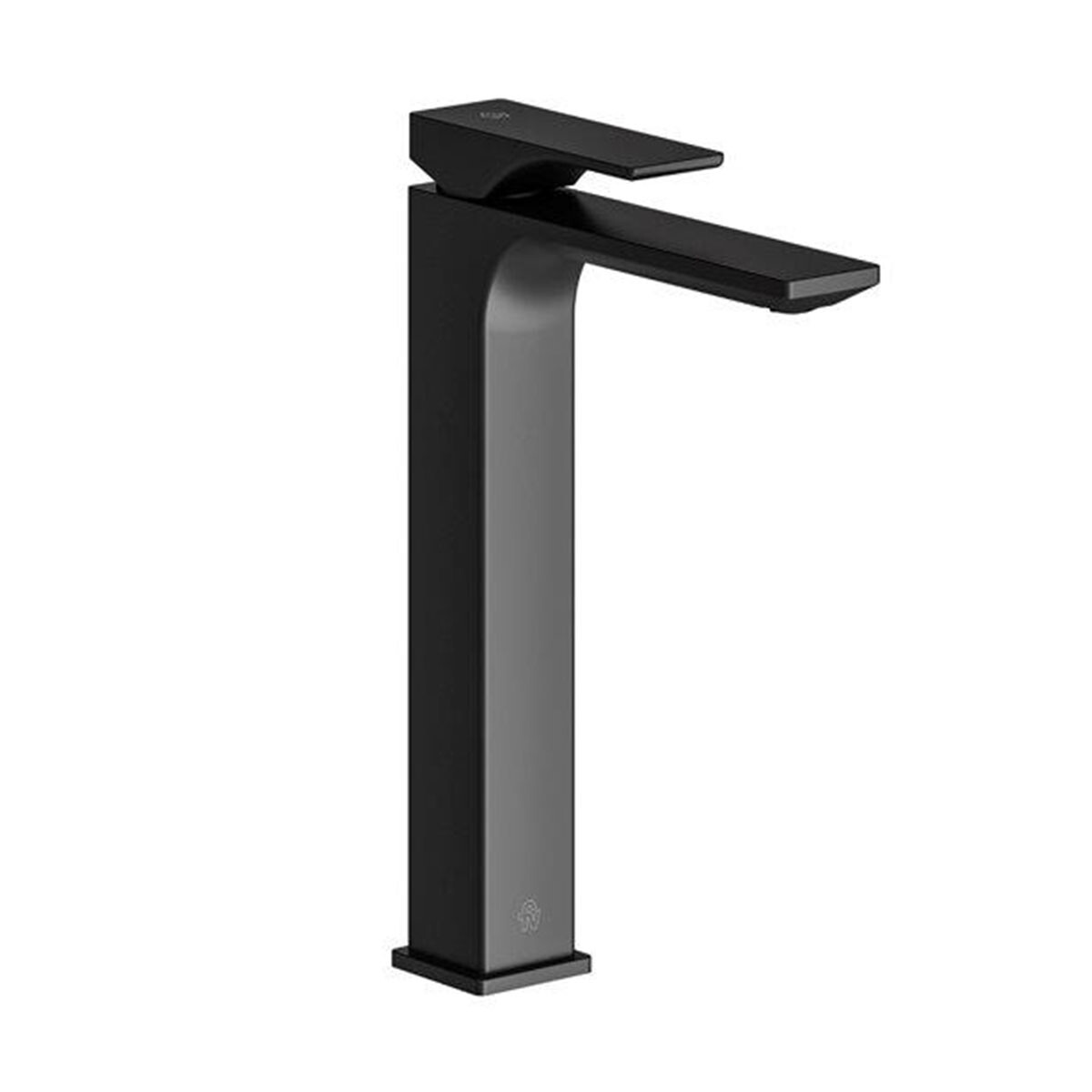 Griferia Lavatorio Alto Monocomando Brillo Negro Linea Sauco 
