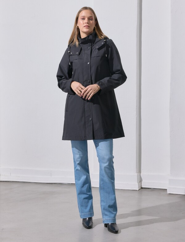 Gabardina Water Repellent NEGRO