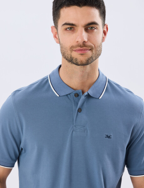 REMERA POLO LISA PIQUÉ Piedra