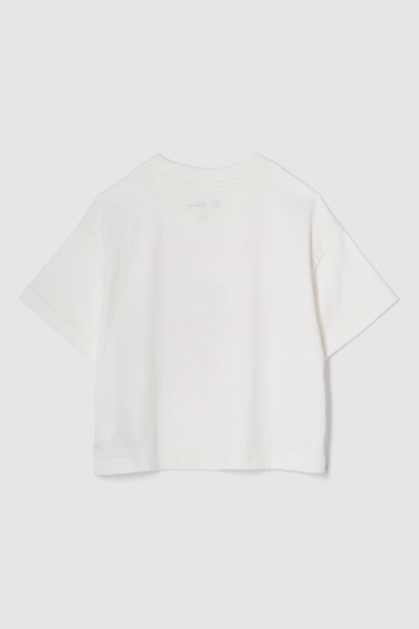 Remera Disney Toddler Niña New Off White