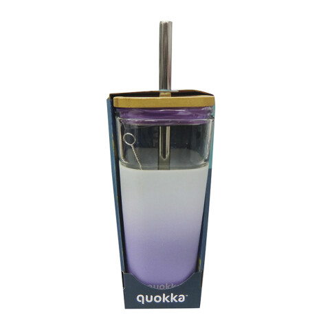 Vaso de Cristal Quokka Liquid Cube LILA