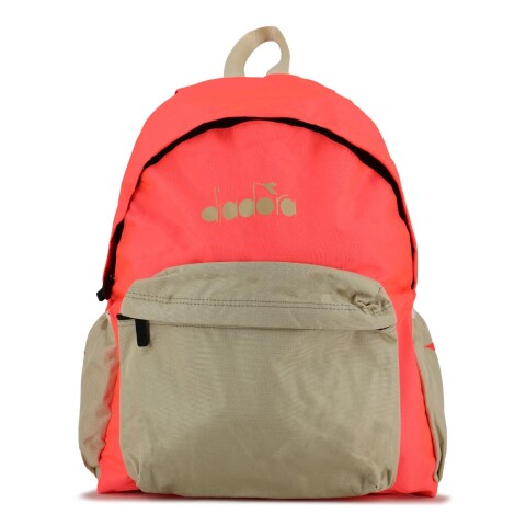 Mochila Diadora High School Naranja-Beige