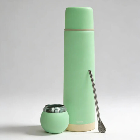 Set Termo Bala 750ml +mate 120ml +bombilla regalo Verde Claro