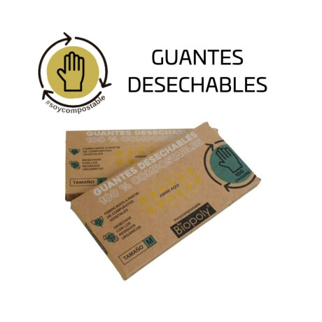 X100 Guantes desechables ecológicos compostables- transp. X100 Guantes Desechables Ecológicos Compostables- Transp.