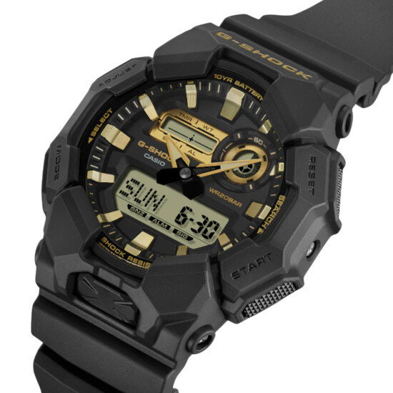 Reloj CASIO G-SHOCK GA010GB-1A9DR Resina Negro Esfera 52mm 0