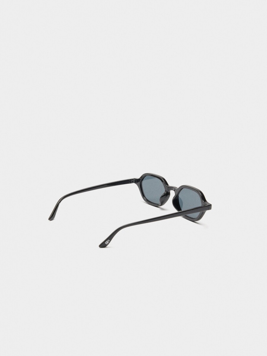 Gafas De Sol De Forma Hexagonal negro