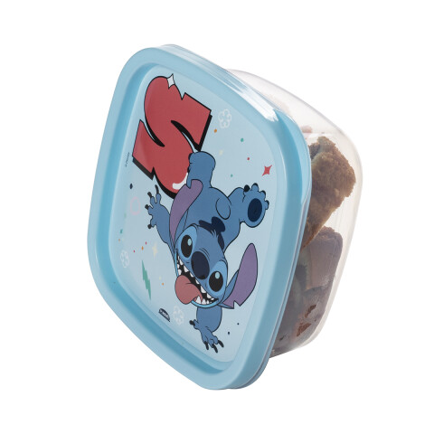 Pote Plástico Stitch 580 ml TURQUESA