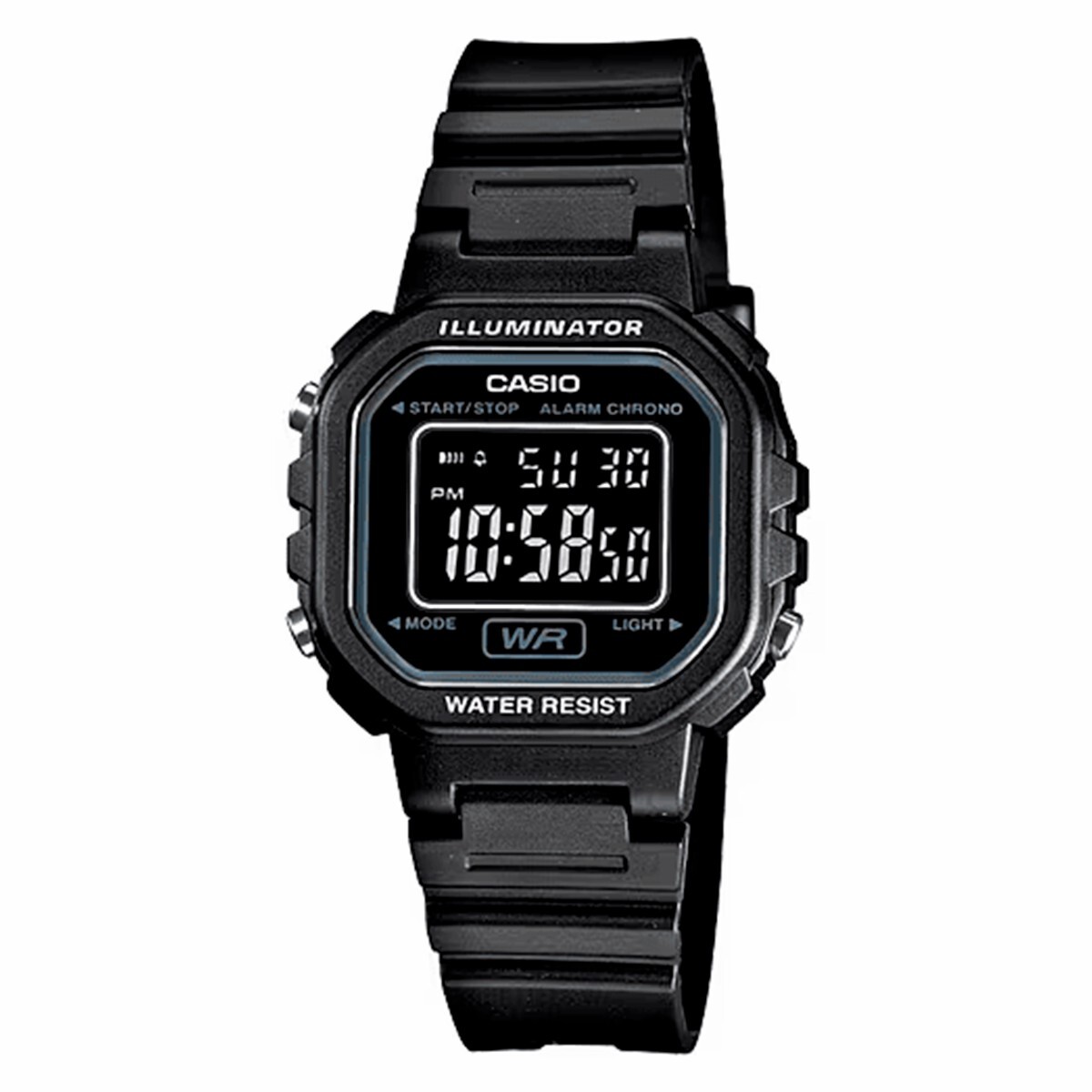 Reloj CASIO LA20WH-1BDF Resina Negro Esfera 30mm 
