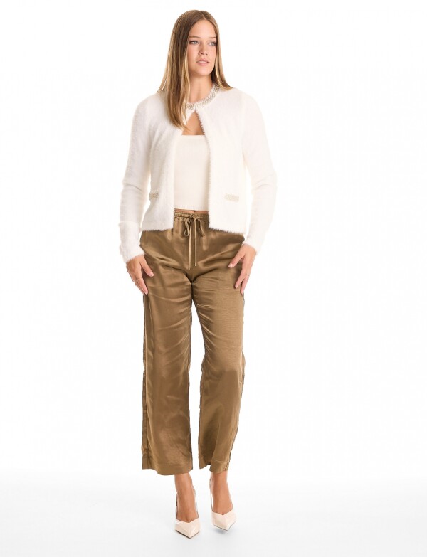 Chaqueta Mohair BLANCO