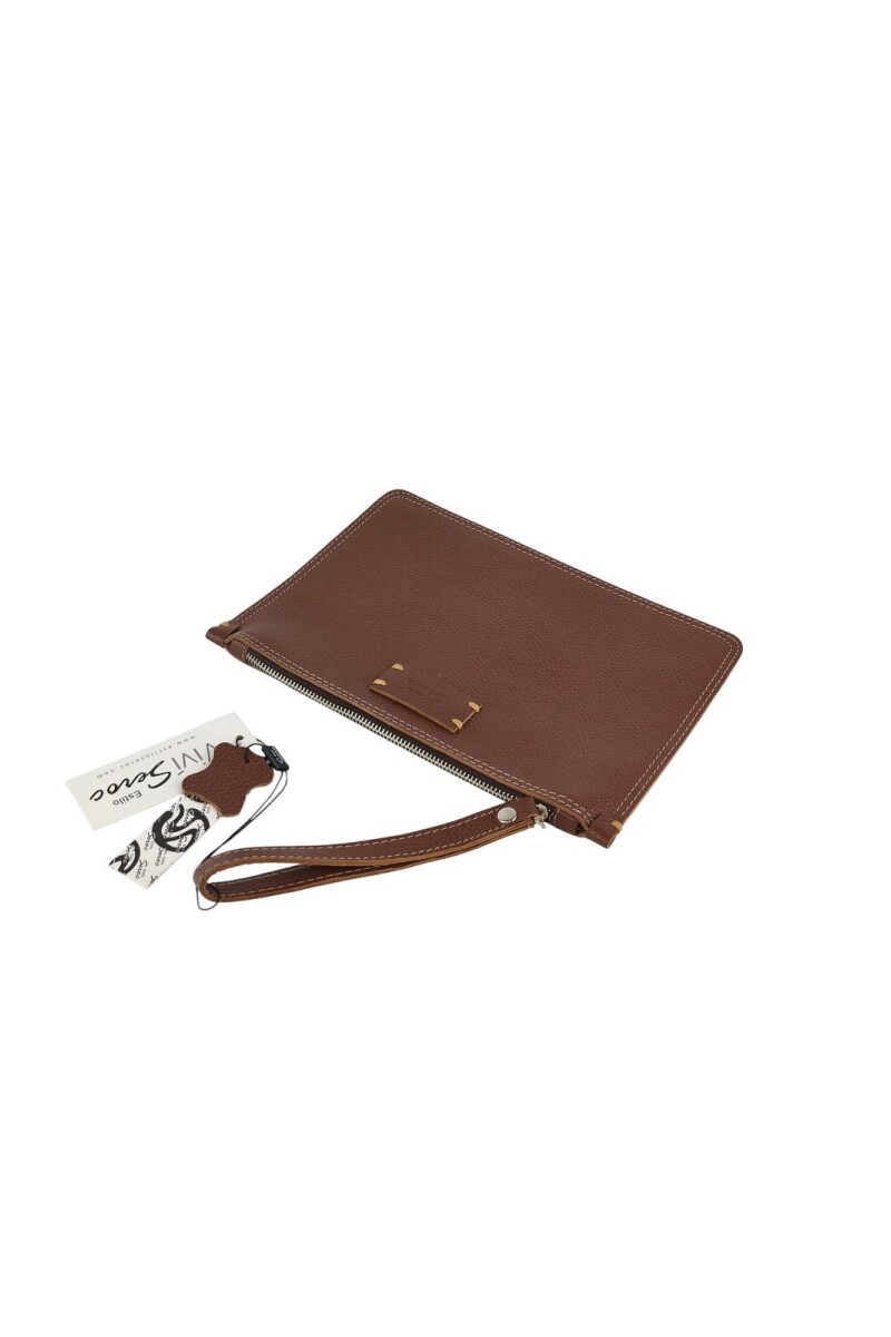 Sobre de cuero Marrón