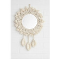 Espejo Redondo Tejido En Macrame 30CM Espejo Redondo Tejido En Macrame 30CM