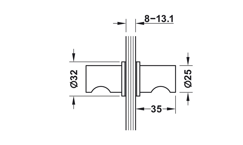 Tirador para mampara de ducha 981.52.109 Tirador Para Mampara De Ducha 981.52.109