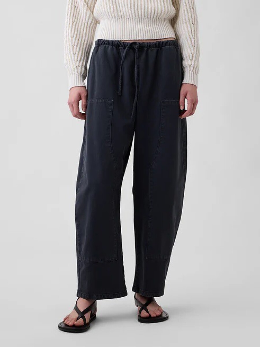 Pantalón Barrel Mujer - Black 1 