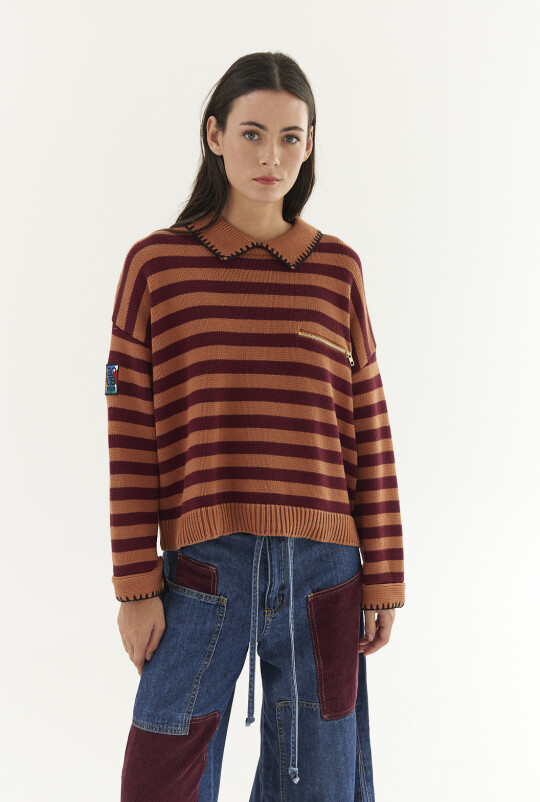 Sweater Boxy Camel