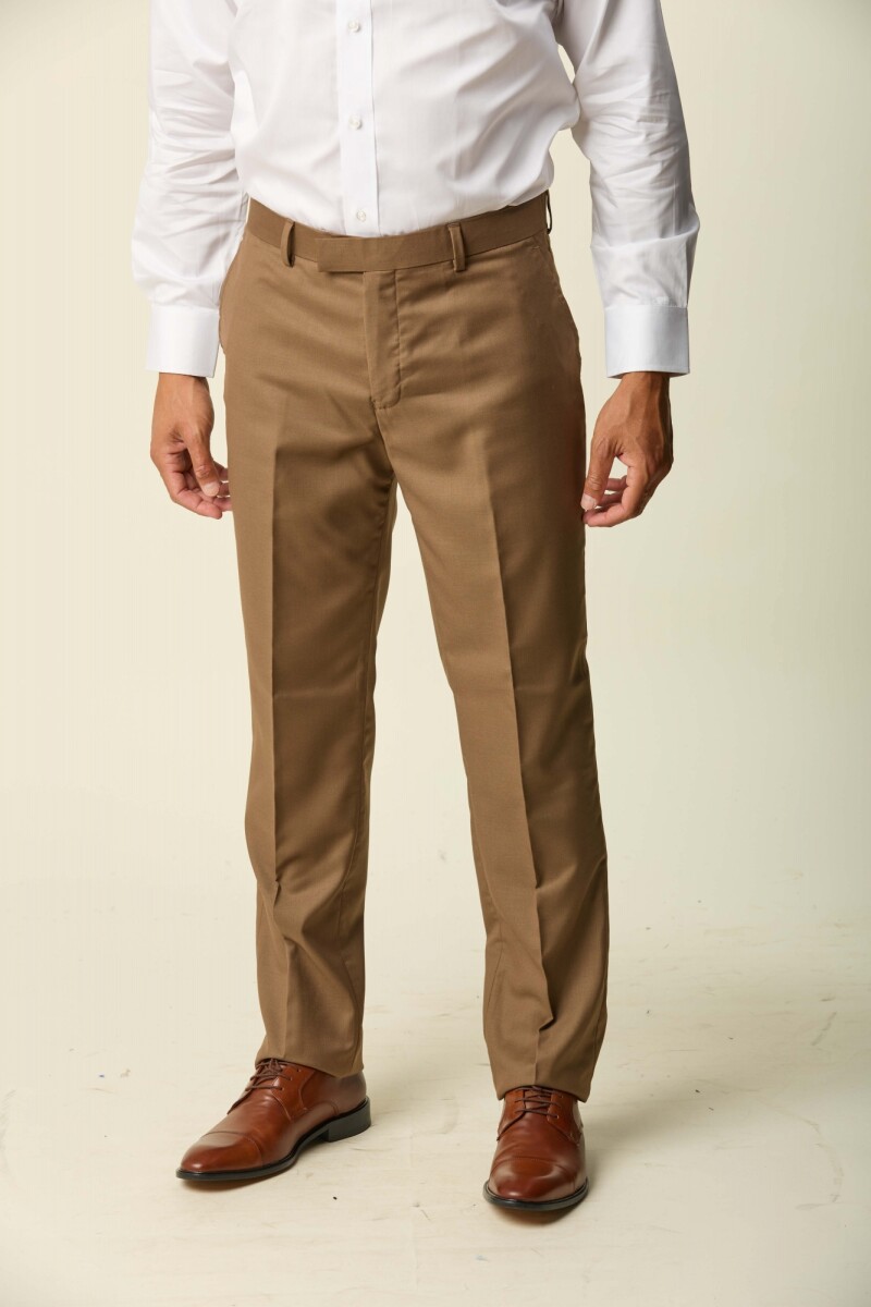 Pantalón Vestir Corte Clásico - Khaki 