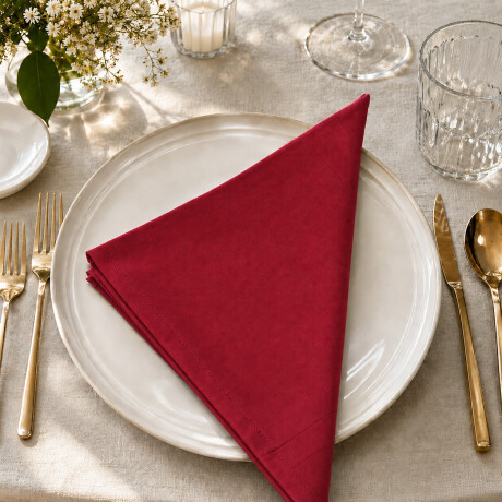 Servilleta de Mesa Karsten 51x51 - Por Unidad Rojo