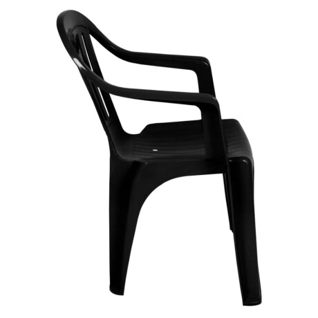 Silla Poltrona Plástica Mor Negra Silla Poltrona Plástica Mor Negra