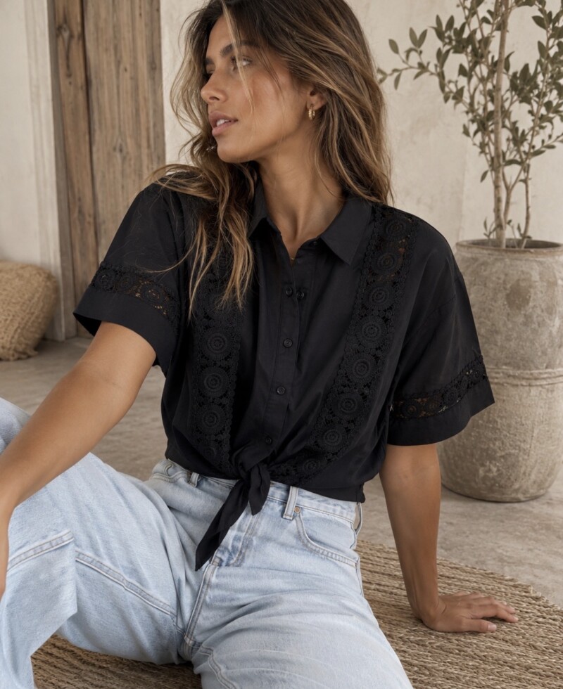 Camisa Lucia negro
