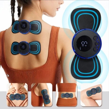 Mini Electroestimulador Masajeador Recargable 8 Modos Alivio Mini Electroestimulador Masajeador Recargable 8 Modos Alivio