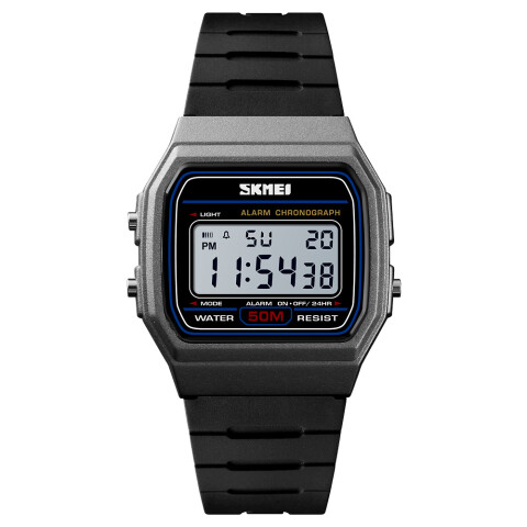 Reloj Skmei 1412TN Deportivo Unisex Digital Negro y Titanio Negro