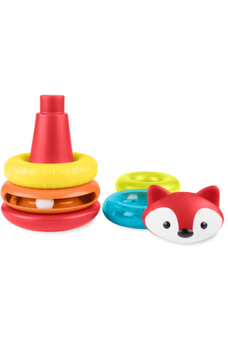 Juego de aros apilables, diseño zorro Juego de aros apilables, diseño zorro