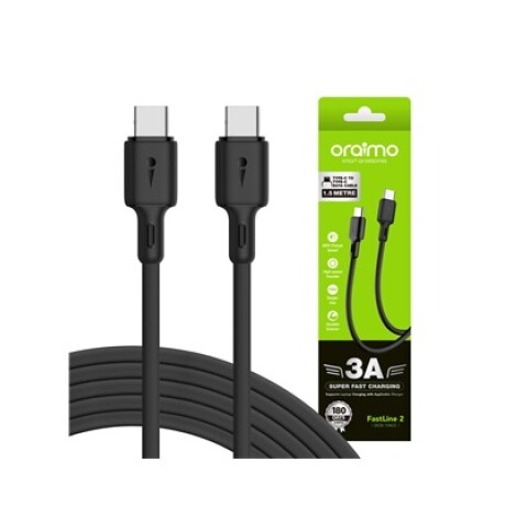 CABLE ORAIMO FAST LINE TIPO C A TIPO C 3A 1,5MTS Cable Oraimo Fast Line Tipo C A Tipo C 3a 1,5mts