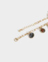 Pulseras Flexibles Sets Color Tendencia Pulsera Multi Dijes - Dorado