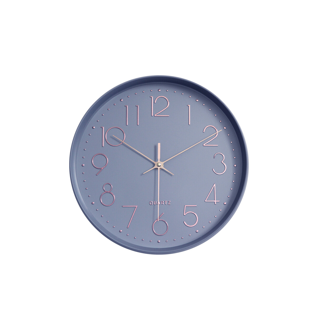 Reloj De Pared Pastel Números Dorado - Violeta 