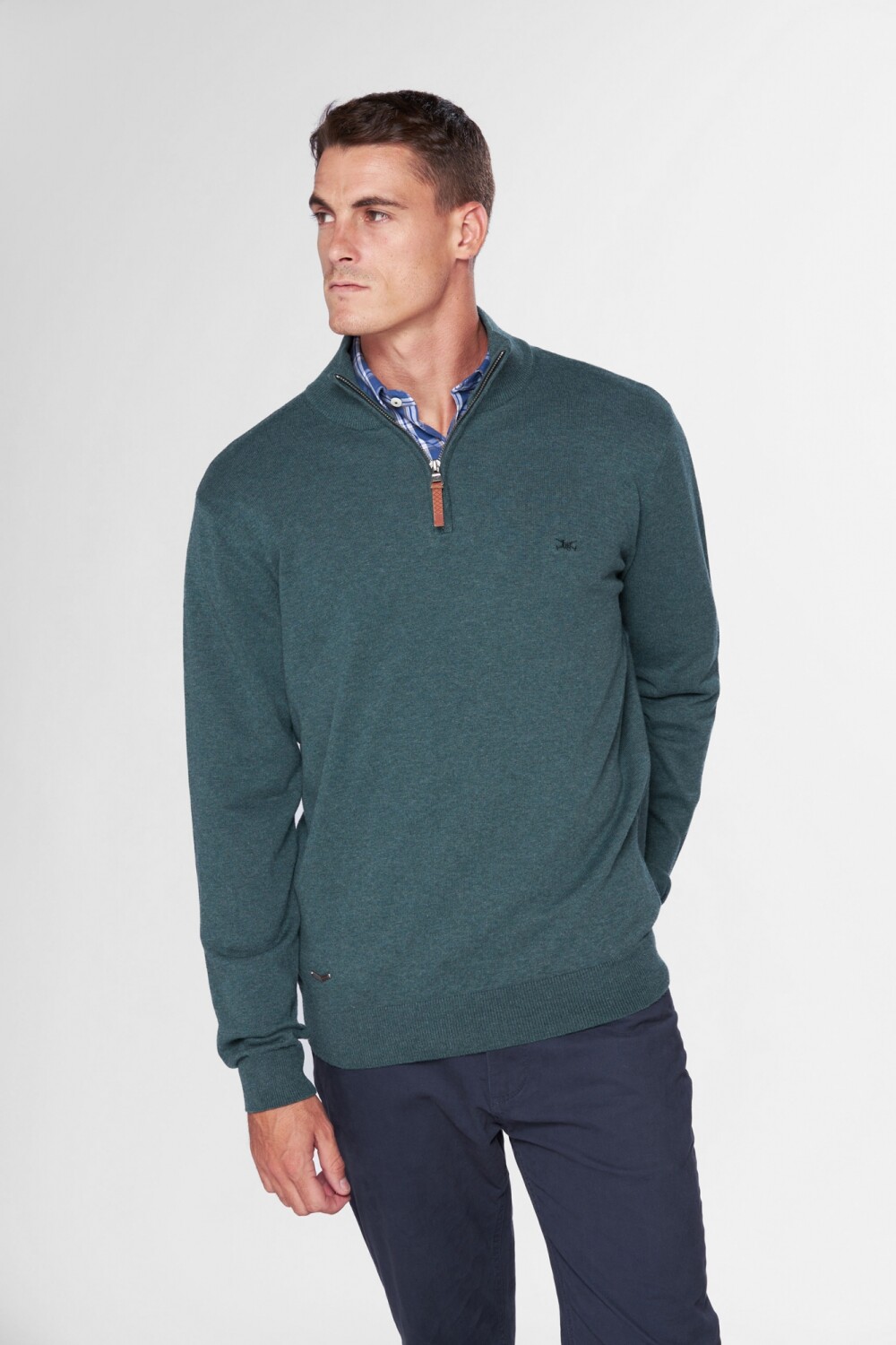 BUZO TEJIDO DE ALGODÓN Verde