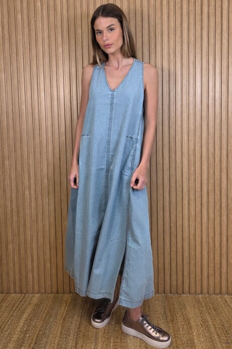 Vestido Formentera Denim celeste